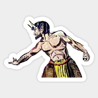 Faun half man and goat animal Sticker